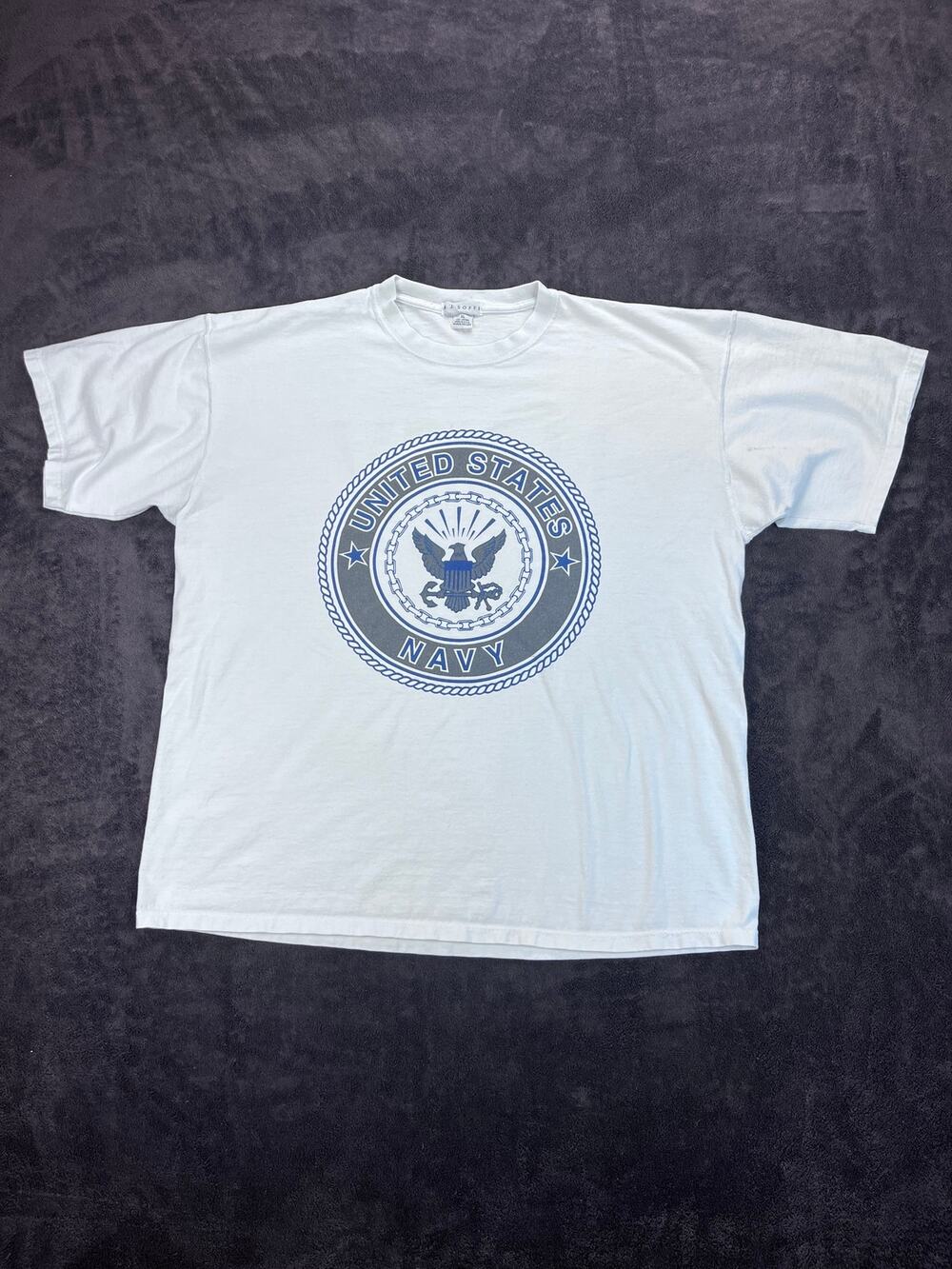 Vintage US Navy Seal Graphic Tee Soffe XL Off-White